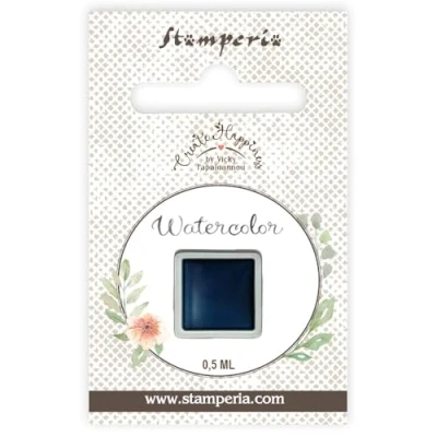 Afbeelding van Stamperia Create Happiness Watercolor Refill Blue Navy 0,5ml (KAJC11)