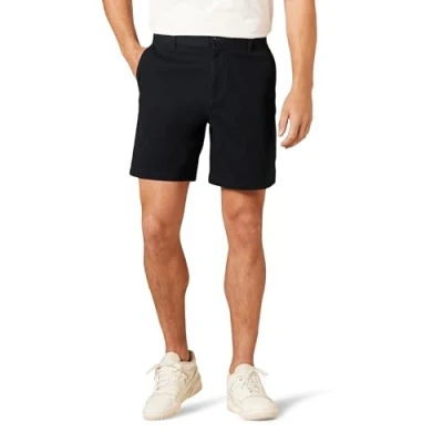 Afbeelding van Amazon Essentials Heren Classic Fit 18 cm Stretch Chino Shorts (Verkrijgbaar in Big &amp; Tall), Zwart, 33W