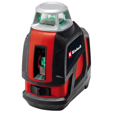 Afbeelding van Einhell Kruislijnlaser TE LL 360 G (zelfnivellerend, horizontale/verticale groene laserlijnen, digitale waterpas, 1/4&quot; statiefschroefdraad, incl. Tas en bevestigingsbeugel)