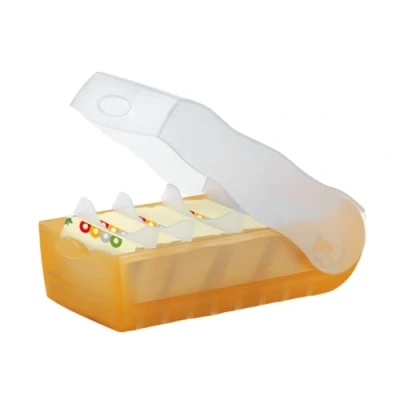 Afbeelding van HAN CROCO 998 613 Kaartenbak Oranje, Doorschijnend Aantal kaarten (max.): 500 DIN A8 liggend Incl. 100 gelinieerd
