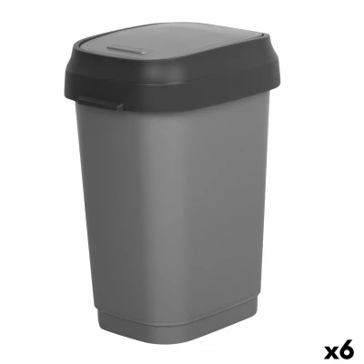 Afbeelding van Vuilnisemmer Curver Donker grijs Plastic 35 L (6 Stuks)