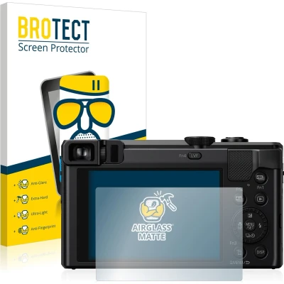 Afbeelding van BROTECT Screenprotector voor Panasonic Lumix DMC TZ80 Folie Beschermfolie Beschermglas matte