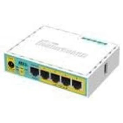 Afbeelding van Mikrotik hEX PoE lite bedrade router Fast Ethernet Wit