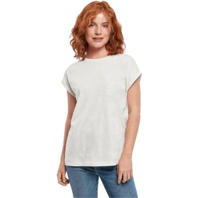 Afbeelding van Urban Classics Extended Shoulder Tshirt basic, Dames, Maat: 3XL, Lightgrey