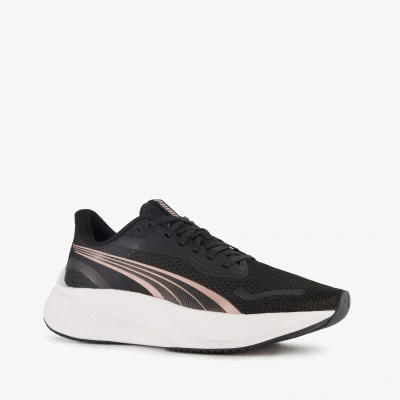 Afbeelding van Puma Pounce Lite dames hardloopschoenen zwart Maat 39 Uitneembare zool
