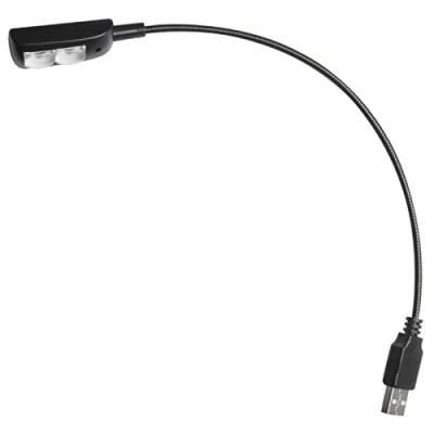 Afbeelding van ah Stands SLED1USBPRO Adam Hall SLED 1 USB PRO mobiele zwanenhals lamp met 2 LED/leeslamp