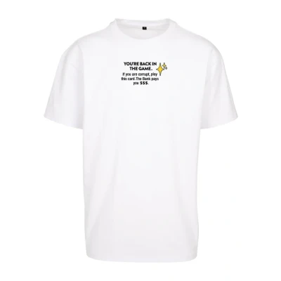 Afbeelding van Upscale by Mister TEE Intepol Oversize Tshirt print, Heren, Maat: XXL, White