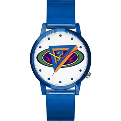Afbeelding van Guess Blauwe Hars Horloge Voor Stijlvol Dagelijks Gebruik