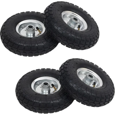 Afbeelding van VidaXL Steekwagenwielen 4,10/3,50 4 (260x83) rubber st