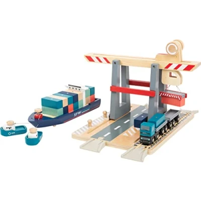 Afbeelding van Small Foot Houten Container Terminal met toebehoren