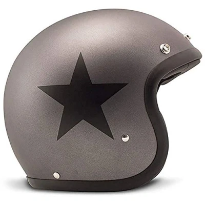 Afbeelding van DMD Motorhelm, unisex glitter ster, grijs Small