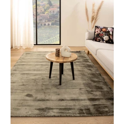 Afbeelding van Viscose Vloerkleed Glamour Olijfgroen 160x240 Cm