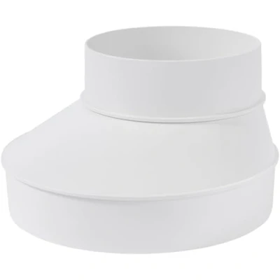Afbeelding van Vent Systems Kanaalreductiemiddel Ø 150 tot 100 mm, koppeling, buis, verhoging, verloopstuk, taps toelopend voor sanitair ventilatiesysteem, ABS kunststof, PVC 6 inch 4 buis