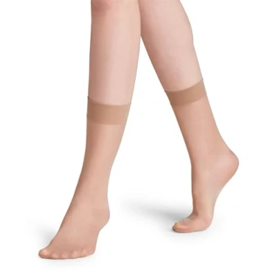 Afbeelding van Falke Seidenglatt 15 Denier Sheer Sokken, Dames, Maat: 35 38, Beige