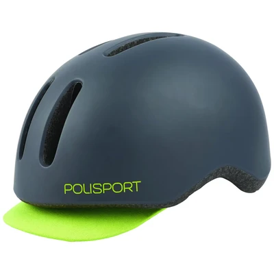 Afbeelding van Fietshelm Polisport Commuter (Maat M, Uniseks, Zwart/fluorgeel)