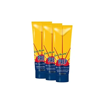 Afbeelding van PREP, Huidbeschermingscrème in tube bij irritatie, hydraterende gezichtscrème, kalmerend, voor alle huidtypes, 3 tubes à 75 ml