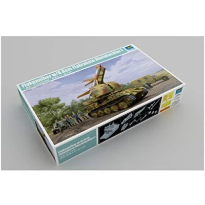 Afbeelding van 1:35 Trumpeter 09532 Flakpanther w/8.8cm Flakrakete Rheintochter I Plastic Modelbouwpakket