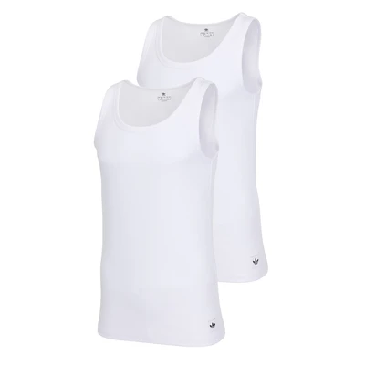Afbeelding van adidas Originals TOP 2 PACK Hemd, Heren, Maat: 37 39, White