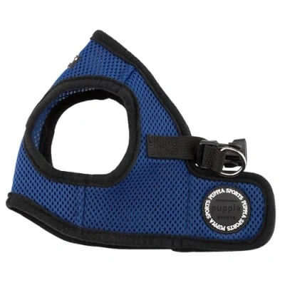 Afbeelding van Puppia Soft vest hondenharnas M Marine blauw