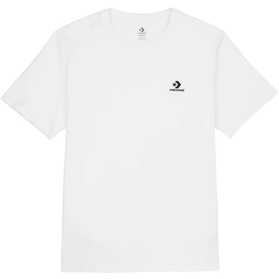 Afbeelding van Converse Embroidered STAR Chevron TEE Unisex Tshirt basic, Maat: XXS, White