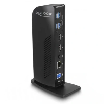 Afbeelding van Delock USB Dockingstation Dual DisplayPort 4K / 3.2 LAN Audio