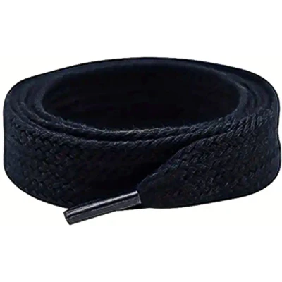 Afbeelding van Hypedpair Veters 140CM 2CM Wijd Zwart Black Laces o.a. geschikt voor Adidas Campus 00s
