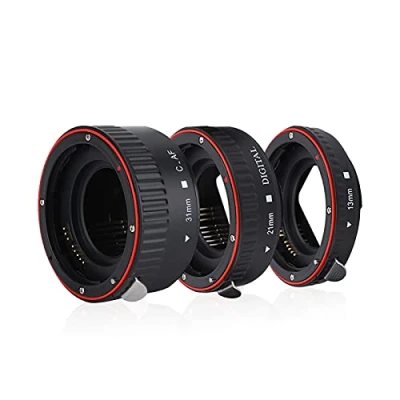 Afbeelding van Bindpo Macro extensieslangenset voor Canon EOS EF vatting, 13 mm + 21 31 autofocus close up lensadapterring