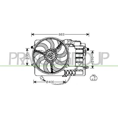 Afbeelding van Koelventilatorwiel PRASCO MN304F002