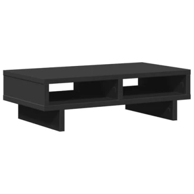 Afbeelding van vidaXL Monitorstandaard 50x27x15 cm bewerkt hout zwart