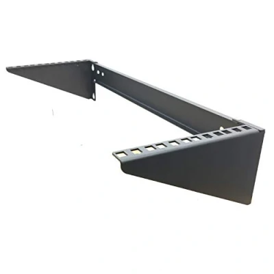 Afbeelding van Mofangtech 4U vouwen 19 inch koudgewalste stalen muur monteerbaar eenvoudig verticaal rek en netwerken Euipment Rack inclusief hardware voor montage (4U100)..