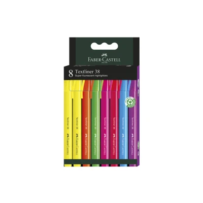 Afbeelding van Faber Castell tekstmarker 38 etui 8 stuks FC 157778