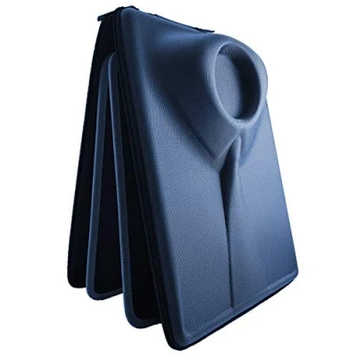 Afbeelding van Reisetui met harde hoes voor overhemden dubbelzijdige vouwpad. De enige echt kreukvrij/kreukvrij verpakken. Een zeer elegant cadeau, zakelijke accessoire, Donkerblauw