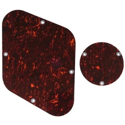 Afbeelding van Musiclily LP Back Plate en Switch Cover Set voor USA Les Paul,4 laags Red Tortoise