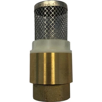 Afbeelding van Voetklep veerbelast terugslagklep York messing 1/2&quot;