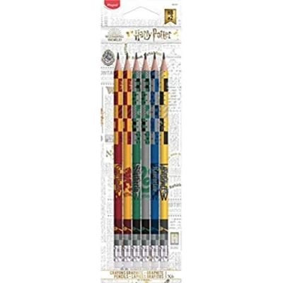 Afbeelding van Maped 6 Black&#039;Peps Harry Potter HB grafietpotloden potloden stuks tekenpotloden