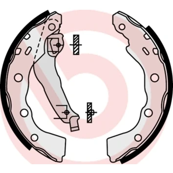 Afbeelding van Brembo Remschoen set S 54 515