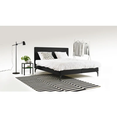 Afbeelding van Maxi Boxspring Cisano vlak met Silver Pocket Deluxe Foam matras 160 x 200 cm dark grey