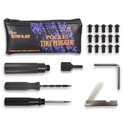 Afbeelding van Stop &amp; Go 1000 Pocket Tubeless Tire Plugger Reparatieset Compleet met Stekkers