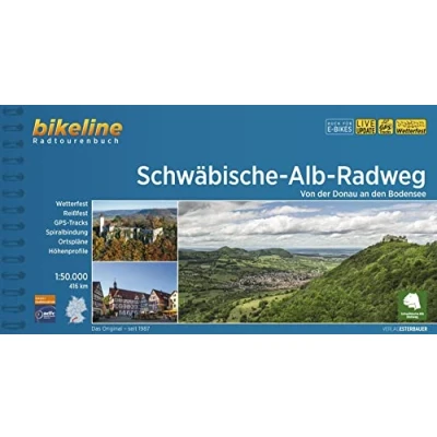 Afbeelding van Schwäbische Alb Radweg: Von der Donau an den Bodensee, 1:50.000, 416 km
