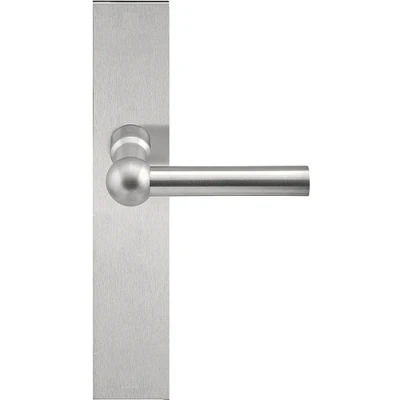 Afbeelding van Formani Deurkruk FERROVIA FVL125P236SFC L model ongeveerd op schild blind mat RVS