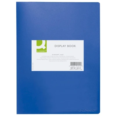 Afbeelding van Q CONNECT showalbum A4 20 tassen blauw