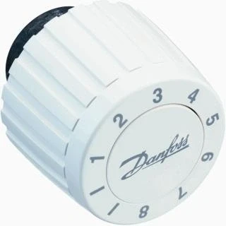 Afbeelding van Danfoss thermostaatknop vloeistofgevuld bereik 10 80graden c wit 003l1070