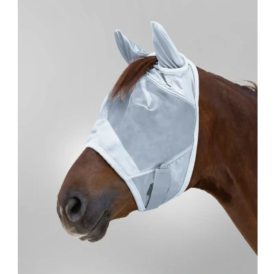 Afbeelding van Waldhausen Vliegenmasker Premium met Oren Zilvergrijs Cob
