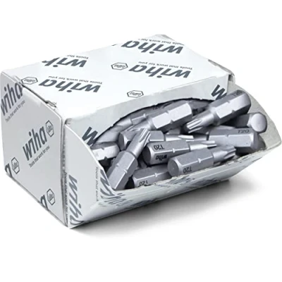 Afbeelding van Wiha Juego de bits Standard 25 mm TORX® (T20) 50 unid., 1/4&quot; C6,3 en envase grande (08067)