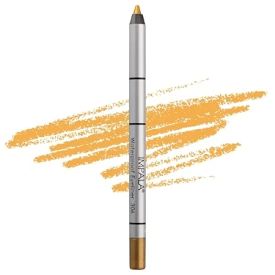 Afbeelding van Impala Romig en waterdicht oogpotlood kleur 306 goud gedefinieerde contour of rokerig effect dichte romige textuur eenvoudig aan te brengen glanzende kleur, duurzaam