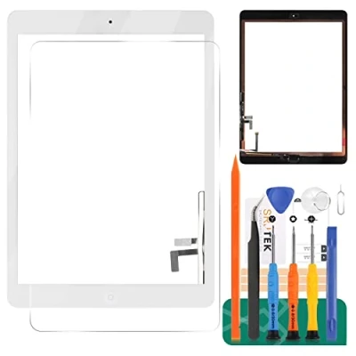 Afbeelding van Voor iPad Air 1 1e Generatie Touch Screen Digitizer Glas Vervanging, 5 A1474 A1475 A1476 Display Panel Reparatie Onderdelen Kit, Met Gehard Glas+Gereedschap (niet LCD, Home knop)