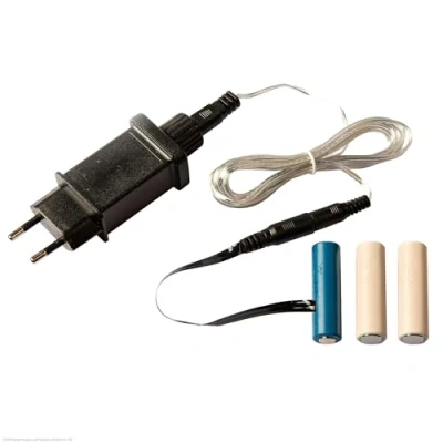 Afbeelding van Hellum Batterijadapter, 4,5 V voeding, vervangende batterij voor AA x 3 stuks batterijen, dummys voeding met 1,8 m voedingskabel aangedreven lichtdecoratie
