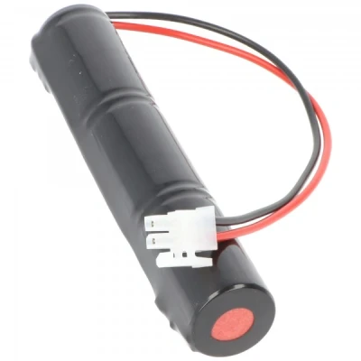 Afbeelding van Noodverlichting batterij NiCd 3.6V 1800mAh L1x3 Sub C met 200mm kabel aan één kant en stekker