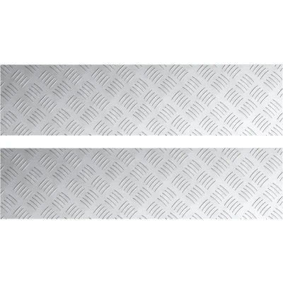 Afbeelding van vidaXL Zilver Metaal 80 x 20 0.2 cm Traplopen Rechthoekig Modern