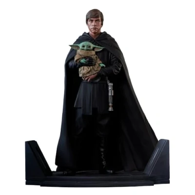 Afbeelding van The Mandalorian Premier Collection 1/7 Luke Skywalker &amp; Grogu 25 cm